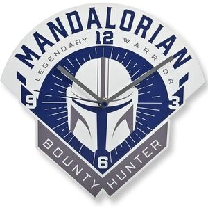 Star Wars- Mandalorian Legendary Warrior Bounty Hunter Wall Clock- Frame…